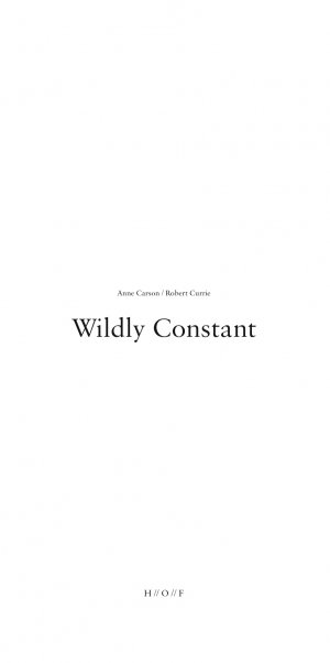 Wildly Constant/Uendelig konstant